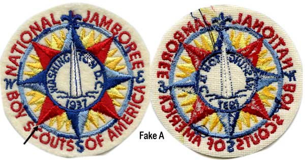 Fake 1937 Boy Scouts National Jamboree Patch