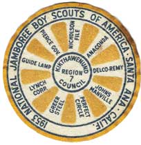 1953 Anderson Indiana Boy Scout Jamboree Badge