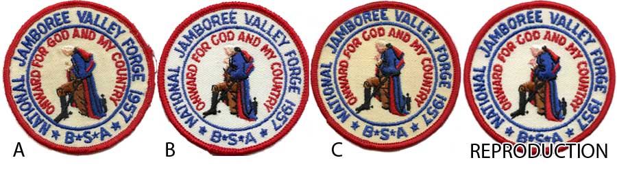 1957 Boy Scout Jamboree Pocket Patches