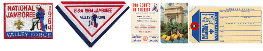 1964 Jamboree badges row 1