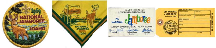 1969 BSA Jamboree Pocket Badges