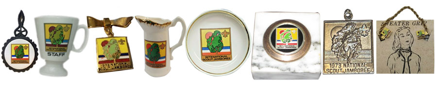 1973 boy scout jamboree souvenit items