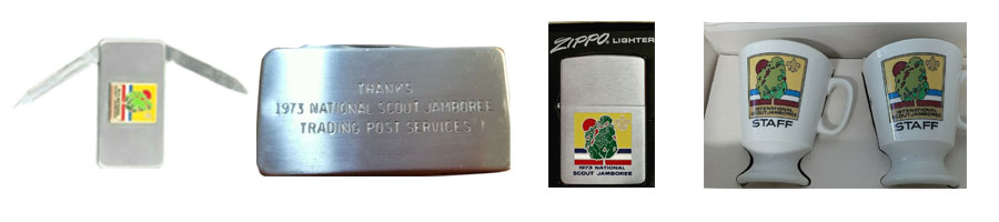 1973 boy scout jamboree souvenit items