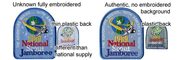 1989 bsa jamboree pocket patches