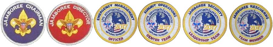 2017 national bsa jamboree officials insignia patches