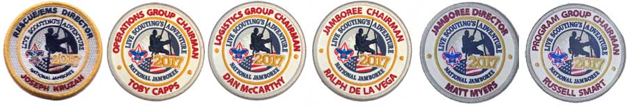 2017 national bsa jamboree officials insignia patches