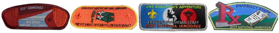 2017 National Boy Scout Jamboree Staff Patches