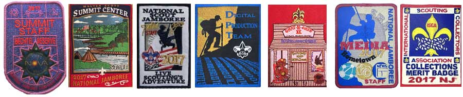2017 National Boy Scout Jamboree Staff Patches