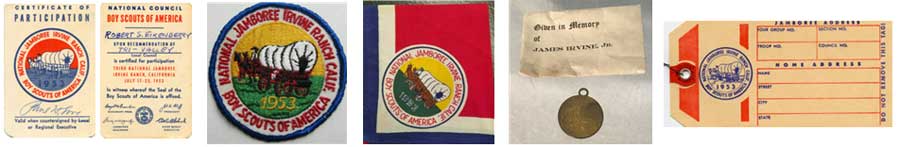 basic 1953 boy scout jamboree collection