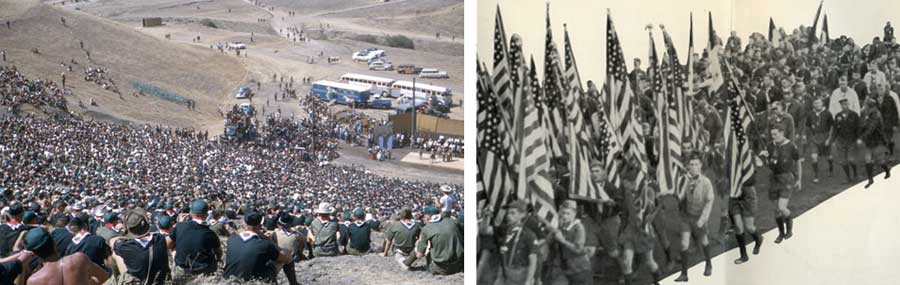 huge crowds