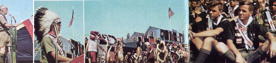 Drapeau Boy Scouts Jamboree 1964 – Valley Forge Troop 71 – Signé – 3x5 Pieds
