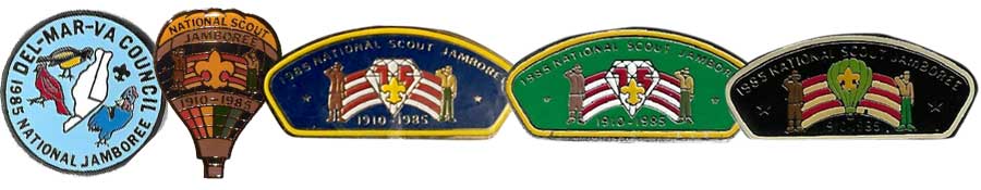 1985 hat pins bsa jamboree