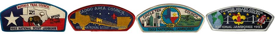 1993 bsa jamboree shoulder patches