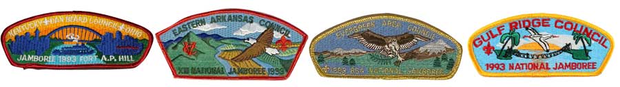 1993 bsa jamboree shoulder patches