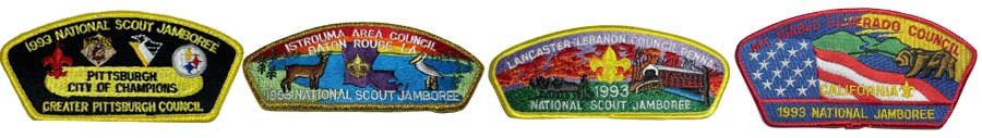1993 bsa jamboree shoulder patches