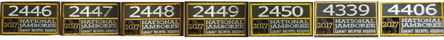 2017 national bot scout jamboree patch sets